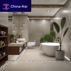 Quartz stone slab NOBLE CONCRETE GREYfor interiorcladdingbathroom