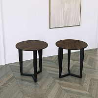 Contemporary pedestal table VASCOmarblewooden baseround