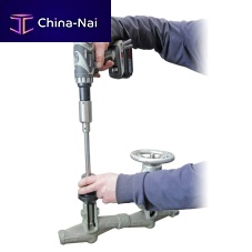Pneumatic lapping machine POLIR F6portablefor valve balls