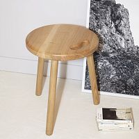 Scandinavian design stool REMIXoakoak base3-legged