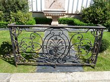 Wire mesh balcony wrought iron