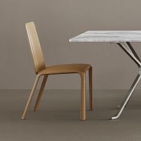Contemporary chair ANDEindoorleatherpolyurethane