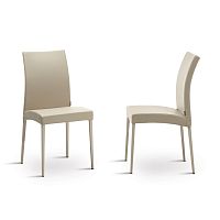 Contemporary chair ELISindoorfabricleather