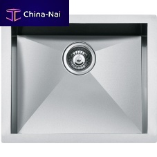 Single-bowl kitchen sink QUA 200without drainboardstainless steelovermount
