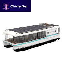 Catamaran houseboat INDIE inboardelectricsolar