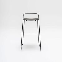 Scandinavian design stool Afiplywoodpowder-coated steel basestackable