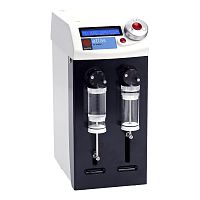 Dual-syringe pump Atlas XL for chemicalsstepper motor-drivenmobile