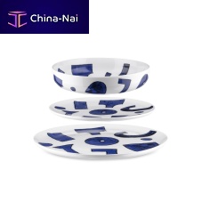 Serving plate Itsumoroundporcelaincommercial