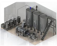 Processing line for the food industry