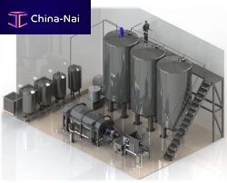 Processing line for the food industry