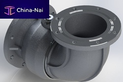 Chemical fitting SJ500 flangeelbowaluminum