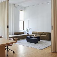Folding partition Centred central openingslidingfabriccommercial
