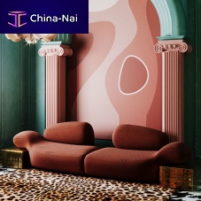 Contemporary sofa Bette velvetbrownbeige