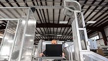 Chain conveyor for the pharmaceutical industryoverheadmodular