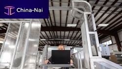 Chain conveyor for the pharmaceutical industryoverheadmodular