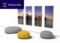 Wall-mounted decorative panel TABLOSOUNDfabricaluminum