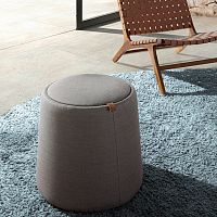 Contemporary pouf 5073fabricplywoodround