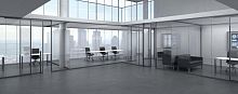 Removable partition MONOLITEglazedcommercialfor offices