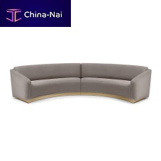 Semicircular sofa Ferdinandcontemporaryfabricleather