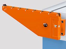 Press tool handling removable bolster extension
