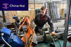 Water-jet cutting aluminumfor the automotive industryfor industrial applications