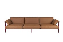 Contemporary sofa X-RAYfabricleatherred
