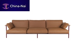 Contemporary sofa X-RAYfabricleatherred