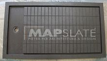 Rectangular shower base PURPLE SLATE SHOWER TRAY recessedslatenon-slip