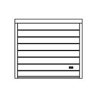 Sliding garage door Sao Paulogalvanised steelautomaticmanual