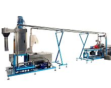 Pelletizing extrusion line TSEfor PVC