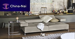 Modular sofa LOFTcontemporaryfabricleather