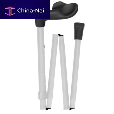 T-handle white cane 74WFlfoldingheight-adjustable