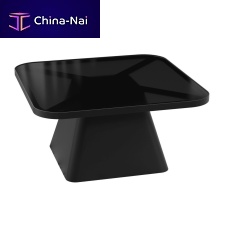 Contemporary coffee table PETRAglasslacquered metal steel basesquare