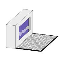 Pressure-sensitive safety mat STM seriesribbedEPDMaluminum