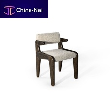 Contemporary chair LAILAindoorfabricwooden base