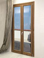 Entry door NOVECENTOwoodenswingglazed