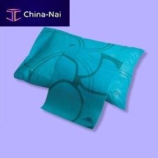 Aircraft cabin headrest cover