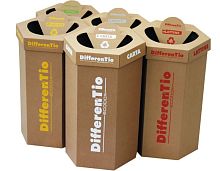 Cardboard waste bin