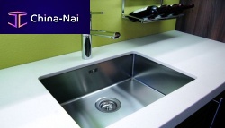 Single-bowl kitchen sink BINGARA: BIN50without drainboardstainless steelovermount