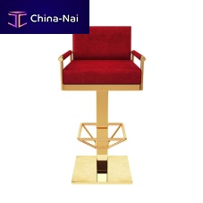 Contemporary bar chair MERYL IIindoorvelvetbrass