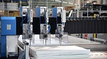 Water-jet cutting head textile