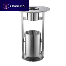 Bistro table with built-in ashtray R2D2contemporarymetalround