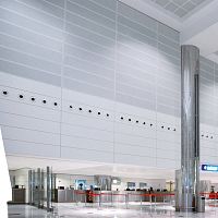 Acoustic wall panel Horizon 1000 / 1100metalrectangularperforated