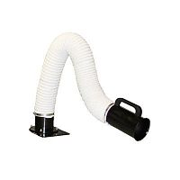 Bench-top extraction arm Flexawall-mountedflexibledust