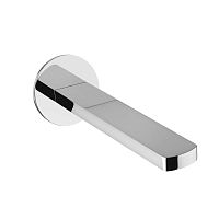 Stainless steel washbasin spout Glamwall-mounted