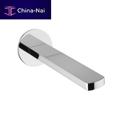 Stainless steel washbasin spout Glamwall-mounted