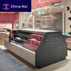 Counter refrigerated display case KALEDOislandfor shopwith door