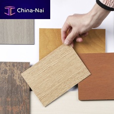 Plain decorative laminate DEBO-Compact 06wood lookstone lookmetal look