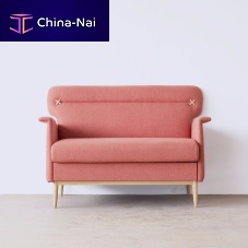 Scandinavian design sofa SIDfabricpink2-person