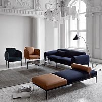 Contemporary daybed BONfabricleathermetal